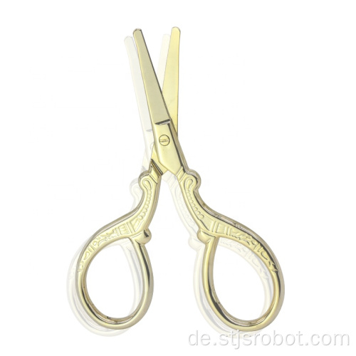 Großhandelsschönheits-persönliches Make-up Scissors kleine Goldedelstahl-Zutat-Scheren